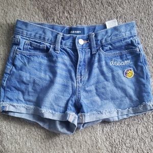 Blue denim jean shorts